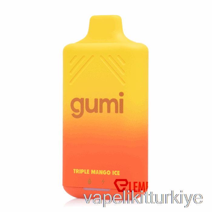 Elektronik Sigara Kalemi Vape Mate Gumi Bar 8000 Tek Kullanımlık üçlü Mango Buz